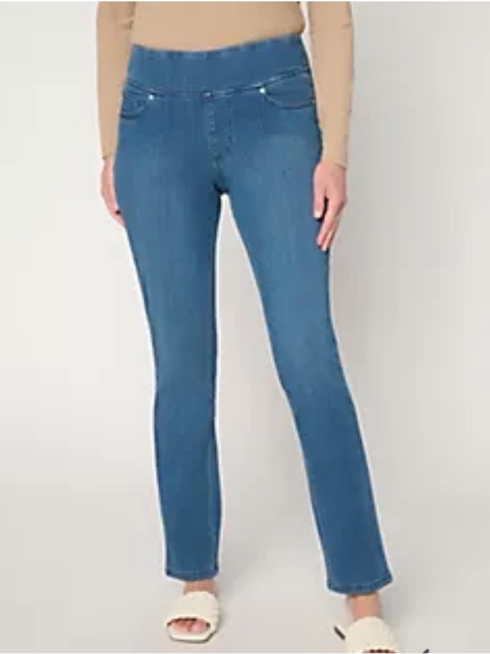 Belle by Kim Gravel Classic Blue Straight-Leg Jeans 8P